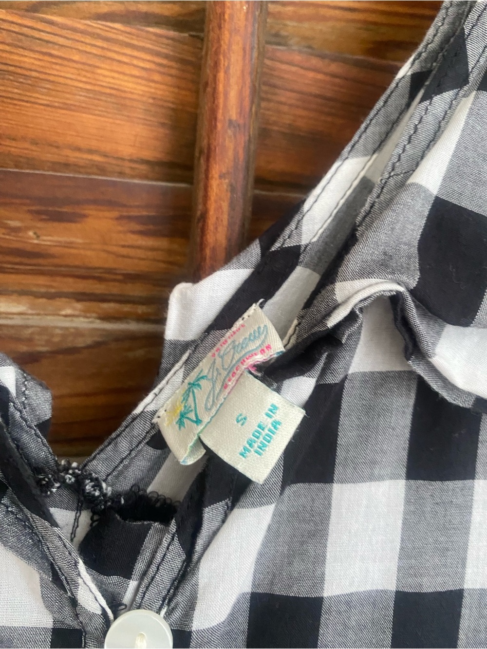 J.Crew Cotton Lawn Gingham Maxi S - Picture 4 of 4